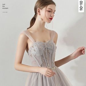 Off Shoulder Bling Prom Dress